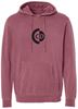 Picture of The Cinday Academy - Youth & Adult/Unisex - Midweight Pigment Dyed Hooded Sweatshirt w/ Logo Choice by Independent Trading Co. PRM1500Y/PRM4500 - Pigment Maroon