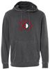 Picture of The Cinday Academy - Youth & Adult/Unisex - Midweight Pigment Dyed Hooded Sweatshirt w/ Logo Choice by Independent Trading Co. PRM1500Y/PRM4500 - Pigment Black