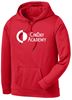Picture of The CinDay Academy - Youth & Adult/Unisex - Sport Wick Fleece Hooded Pullover by Sport Tek (YST)F244 - Black or Deep Red