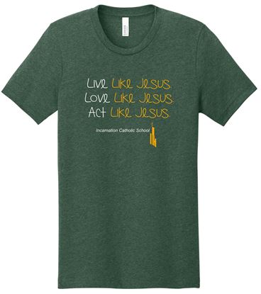 Picture of Incarnation - Youth & Adult/Unisex - Short Sleeve Tee by Bella+Canvas BC3001(Y)CVC - Heather Grass Green