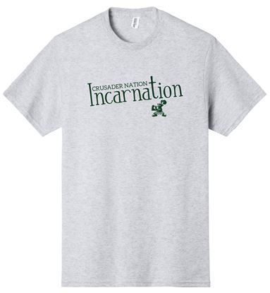 Picture of Incarnation - Youth & Adult/Unisex - Short Sleeve Tee - Ash, Gold, Light Pink, Sports Grey, or White