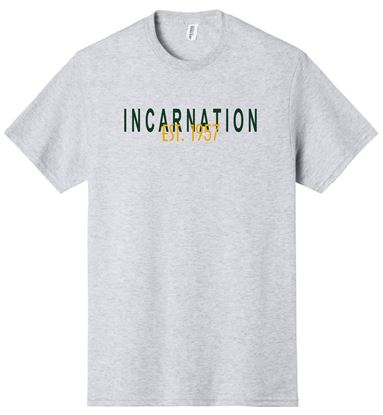 Picture of Incarnation - Adult/Unisex - Short Sleeve Tee - Ash, Light Pink, Sports Grey, or White