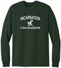 Picture of Incarnation - Youth & Adult/Unisex - Heavy Cotton Long Sleeve Tee by Gildan 5400(B) - Forest Green, Gold,  or Sports Grey