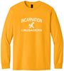 Picture of Incarnation - Youth & Adult/Unisex - Heavy Cotton Long Sleeve Tee by Gildan 5400(B) - Forest Green, Gold,  or Sports Grey