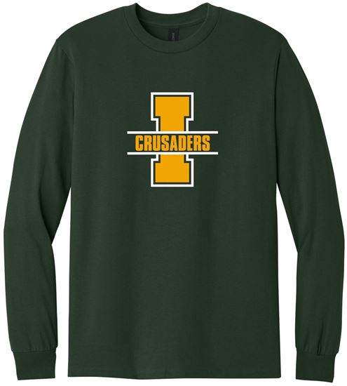 Picture of Incarnation - Youth & Adult/Unisex - Heavy Cotton Long Sleeve Tee by Gildan 5400(B) - Forest Green or Sports Grey
