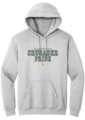 Picture of Incarnation - Youth & Adult/Unisex -  Heavy Blend Hooded Sweatshirt by Gildan 18500(B) - Ash, Light Pink, Sports Grey, or White