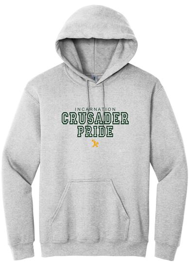 Picture of Incarnation - Youth & Adult/Unisex -  Heavy Blend Hooded Sweatshirt by Gildan 18500(B) - Ash, Light Pink, Sports Grey, or White