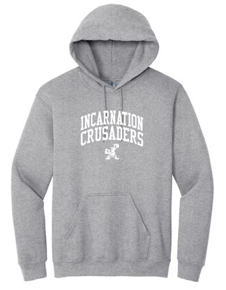 Picture of Incarnation - Youth & Adult/Unisex -  Heavy Blend Hooded Sweatshirt by Gildan 18500(B) - Forest Green, Gold, Light Pink, or Sports Grey