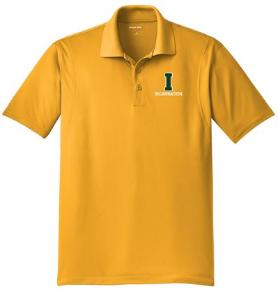 Picture of Incarnation - Adult/Unisex - Short Sleeve Polo by Sport Tek ST650 - Forest Green, Gold, or White