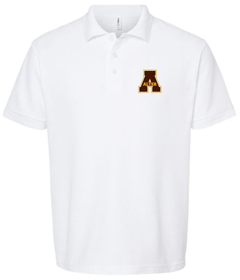 Picture of Alter High School - Adult/Unisex - Short Sleeve Uniform Polo by Tultex 400 - White