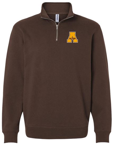 Picture of Alter High School - Adult/Unisex - Midweight 1/4 Zip Uniform Pullover by Independent Trading Co. - SS4600QZ - Brown