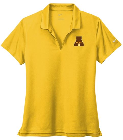 Picture of Alter Golf - Ladies - Dri FIT Micro Pique 2.0 by Nike NKDC1991 - Maize or White