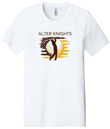 Picture of Alter Golf - Adult/Unisex - Jersey Short Sleeve Tee by Bella + Canvas BC3001CVC - White