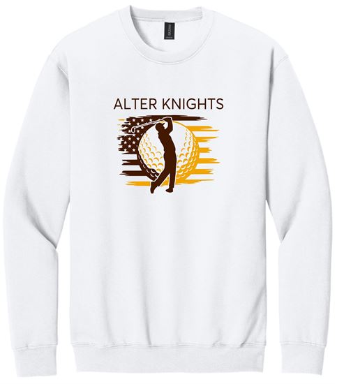 Picture of Alter Golf - Adult/Unisex - Softstyle Crewneck Sweatshirt by Gildan SF000 -  White