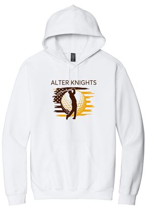 Picture of Alter Golf - Adult/Unisex - Softstyle Midweight Pullover Hooded Sweatshirt by Gildan SF500 - White