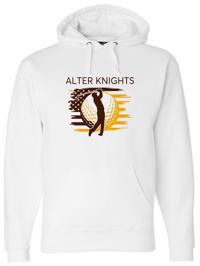Picture of Alter Golf - Adult/Unisex - Premium Hooded Sweatshirt by J. America 8824 - White