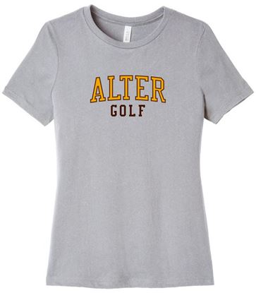 Picture of Alter Golf - Ladies - Jersey Short Sleeve Tee by Bella+Canvas BC6400 - Athletic Grey or White