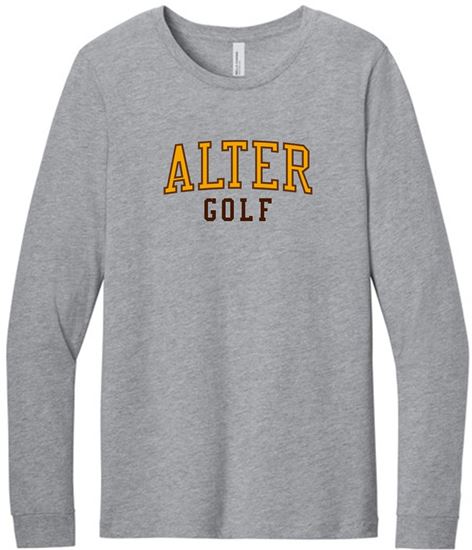 Picture of Alter Golf - Adult/Unisex - Jersey Long Sleeve Tee by Bella+Canvas BC3501 - Athletic Heather