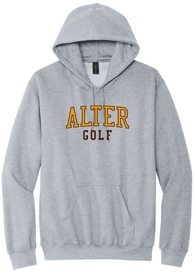 Picture of Alter Golf - Adult/Unisex - Softstyle Midweight Pullover Hooded Sweatshirt by Gildan SF500 - Sports Grey or White
