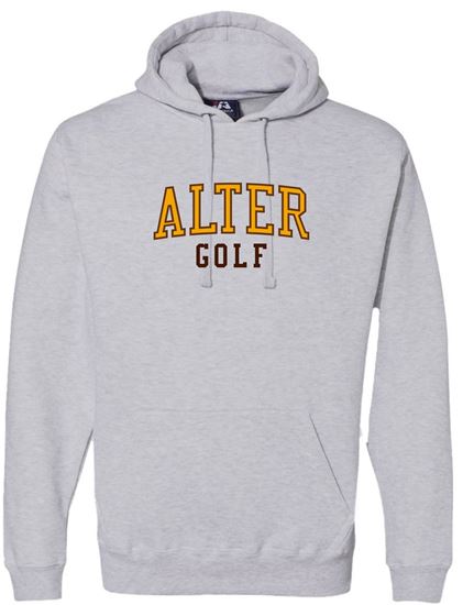 Picture of Alter Golf - Adult/Unisex - Premium Hooded Sweatshirt by J. America 8824 - Oxford Grey