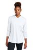 Picture of Alter Golf - Adult/Unisex - Posi-UV Pro Long Sleeve Hoodie by Sport-Tek ST420LSH - White
