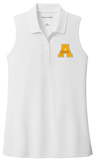 Picture of Alter Boys Golf - Ladies - Women's Dry Zone UV Micro Mesh Sleeveless Polo by Port Authority LK110SV - White