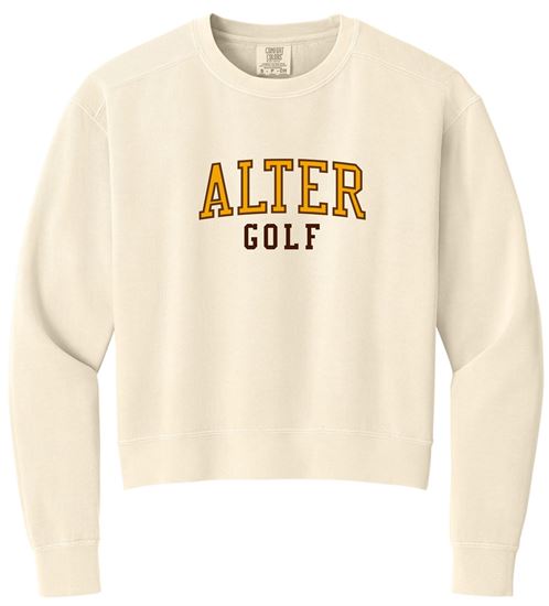 Picture of Alter Boys Golf - Ladies - Women’s Mid-Length Crewneck Sweatshirt by Comfort Color 1566L - Ivory