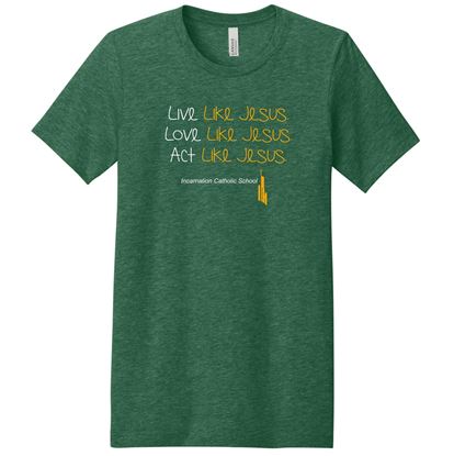 Picture of Incarnation - Youth & Adult/Unisex - Short Sleeve Tee by Bella+Canvas BC3001(Y)CVC - Heather Grass Green