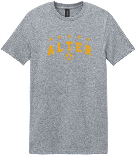 Picture of Alter Boys Soccer - Adult/Unisex - Softstyle Short Sleeve Tee by Gildan 64000 -  Brown or Sports Grey (Logo 2)