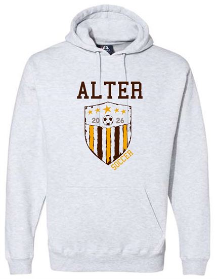 Picture of Alter Boys Soccer Players Hoodie - Adult/Unisex - Premium Hooded Sweatshirt by J. America 8824 - Oxford Grey