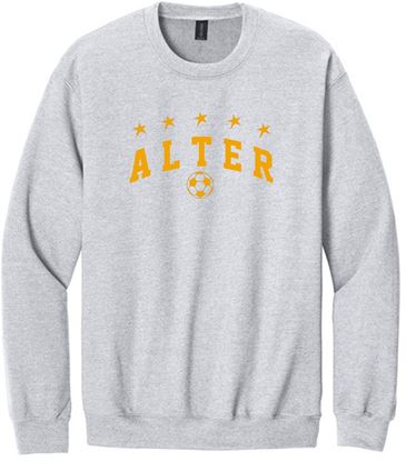 Picture of Alter Boys Soccer - Adult/Unisex - Softstyle Crewneck Sweatshirt by Gildan SF000 -  Ash (Logo 2)