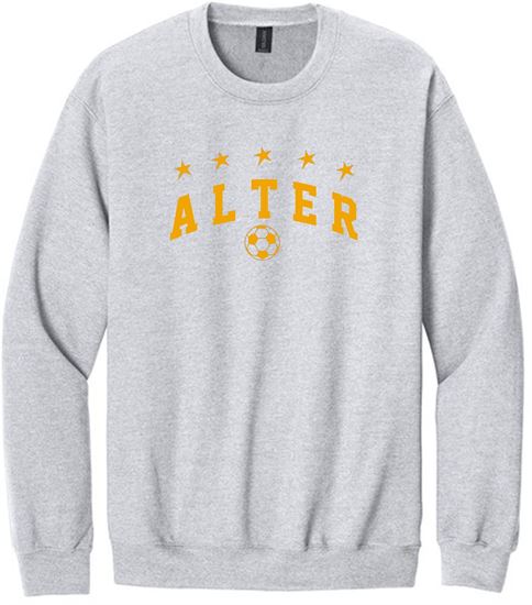 Picture of Alter Boys Soccer - Adult/Unisex - Softstyle Crewneck Sweatshirt by Gildan SF000 -  Ash (Logo 2)