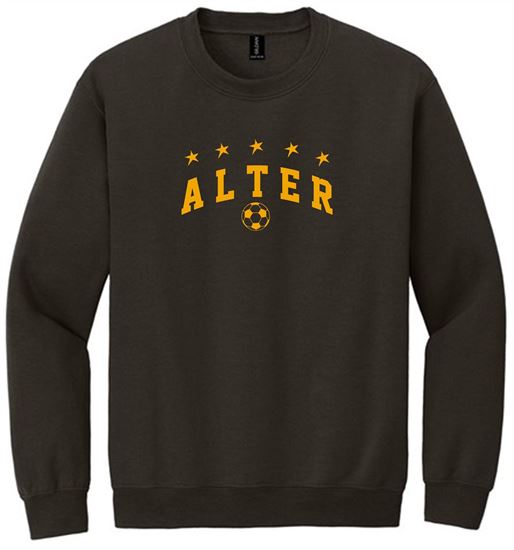Picture of Alter Boys Soccer - Adult/Unisex -  Heavy Blend Crewneck Sweatshirt by Gildan 18000 - Dark Brown (Logo 2)
