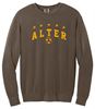 Picture of Alter Boys Soccer - Adult/Unisex - Lightweight Crewneck Sweatshirt by Comfort Colors - espresso (Logo 2)