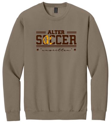 Picture of Alter Girls Soccer - Adult/Unisex - Softstyle Crewneck Sweatshirt by Gildan SF000 -  Savanna Brown, Sports Grey, or White (Logo 2)
