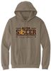Picture of Alter Girls Soccer - Adult/Unisex - Softstyle Midweight Pullover Hooded Sweatshirt by Gildan SF500 - Savanna Brown, Sports Grey, or White (Logo 2)