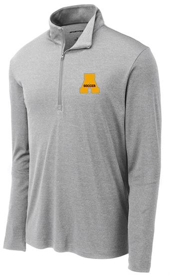 Picture of Alter Girls Soccer - Adult/Unisex - Endeavor 1/4-Zip Pullover by Sport Tek ST469 - Light Grey Heather