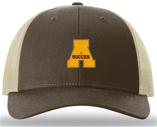 Picture of Alter Boys Soccer - Richardson Low Pro Trucker Hat 115- Brown/Khaki