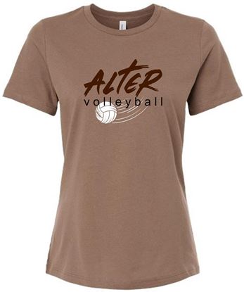 Picture of Alter Girls Volleyball - Ladies - Jersey Short Sleeve Tee by Bella+Canvas BC6400 - Solid Athletic Heather or Vintage Brother