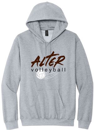 Picture of Alter Girls Volleyball - Adult/Unisex - Softstyle Midweight Pullover Hooded Sweatshirt by Gildan SF500 - Sand, Sports Grey or Vintage Brown