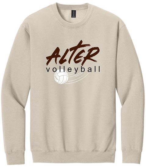 Picture of Alter Girls Volleyball - Adult/Unisex - Softstyle Crewneck Sweatshirt by Gildan SF000 -  Sand, Sports Grey, or Vintage Brown