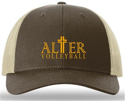 Picture of Alter Girls Volleyball - Richardson Low Pro Trucker Hat 115- Brown/Khaki
