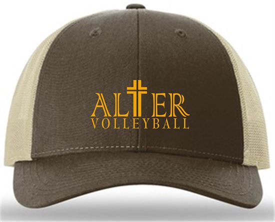 Picture of Alter Girls Volleyball - Richardson Low Pro Trucker Hat 115- Brown/Khaki