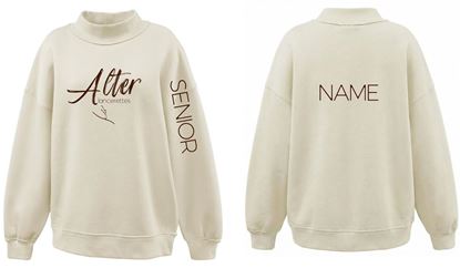 Picture of Alter Lancerettes - TEAM SWEATSHIRT - Ladies - Juliet Mockneck Senior Mockneck by Pennant 7187 - Vanilla