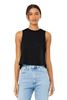 Picture of Alter Lancerettes - Ladies - Racerback Cropped Tank w/ Glitter Logo by Bella+Canvas BC6682 - Athletic Heather or Solid Black Blend