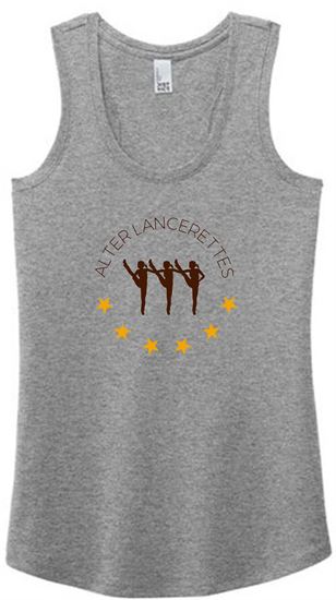 Picture of Alter Lancerettes - Ladies - Women's Perfect Tri-Racerback Tank Top by District DM138L - Grey Frost or White
