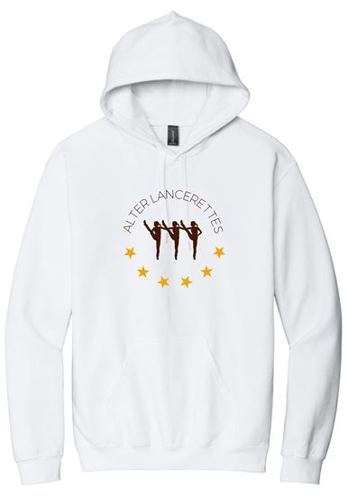 Picture of Alter Lancerettes  - Adult/Unisex - Softstyle Midweight Pullover Hooded Sweatshirt by Gildan SF500 - Ash or White