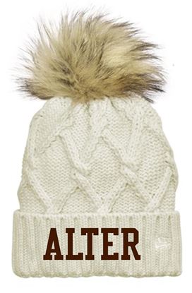 Picture of Alter Lancerettes - Faux Fur Pom Beanie by New Era NE911 - Ivory