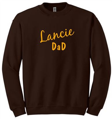 Picture of Alter Lancerettes - Adult/Unisex -  Lancie Mom/Dad Crewneck by Gildan 18000 - Dark Brown