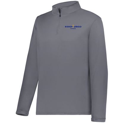 Picture of Bishop Leibold - Youth & Adult/Unisex - Uniform Wicking 1/4 Zip Pullover 5507(8) - Graphite